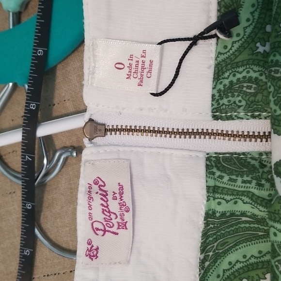 Original Penguin White Mini Skirt Slim Belt Size 0 NWOT - Picture 5 of 5